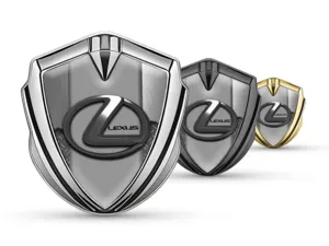 Lexus Badge Self Adhesive Luxury Design Shiny Metal